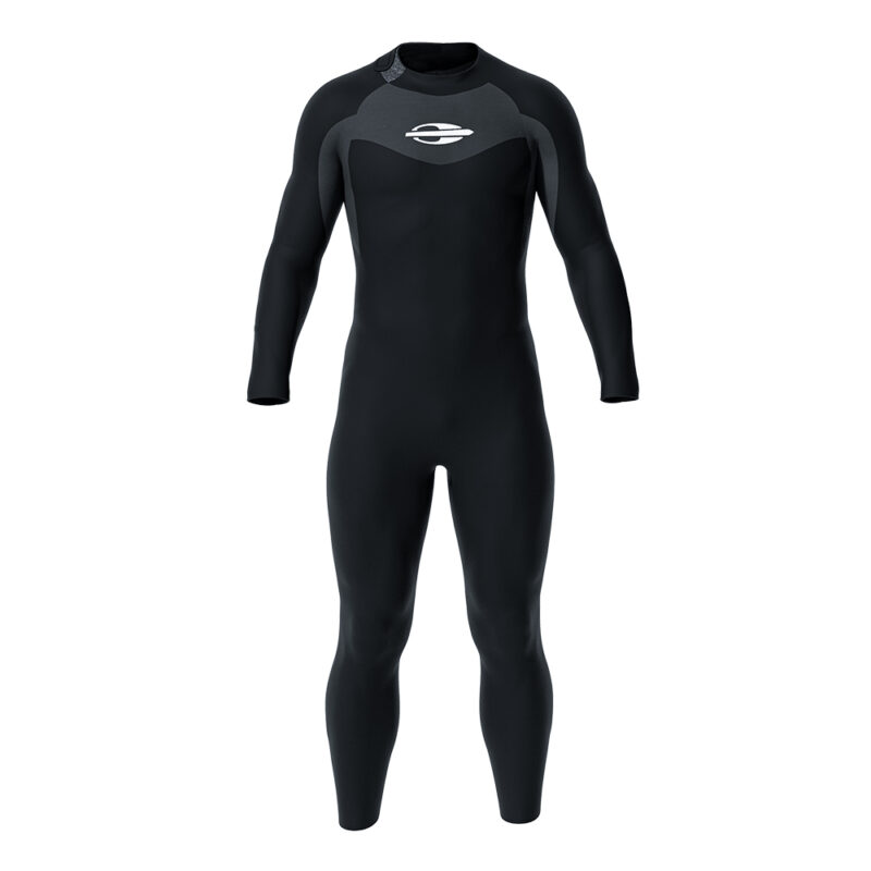 Neoprene Masculino Mormaii Long John Manga Longa Backzip 3-2mm Triathlon Natação