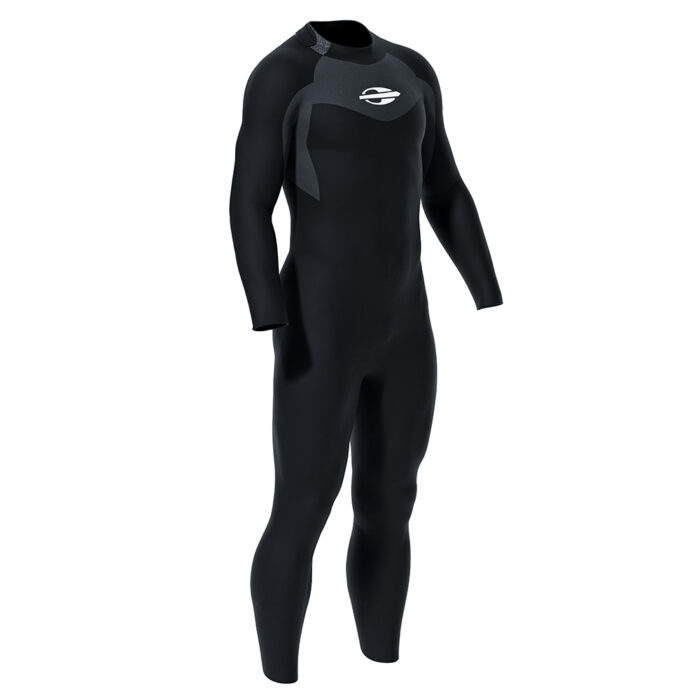 Neoprene Masculino Mormaii Long John Manga Longa Backzip 3-2mm Triathlon Natação - Imagem 3